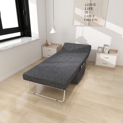 36" Width 4 in 1 Multi-Function Folding Ottoman Sleeper Bed, Convertible Sofa Bed