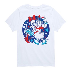 Boys' - Disney - Minnie Daisy Americana Short Sleeve Graphic T-Shirt - 1 of 4