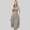 Anna-Kaci Women's Floral Print Sleeveless Midi Dress with Tiered Skirt - 3 of 4