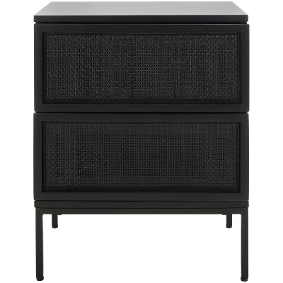 Zadie 2 Drawer Rattan Nightstand - Safavieh