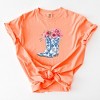 Simply Sage Market Cowboy Boots Floral Garment Dyed Tee - 3 of 4