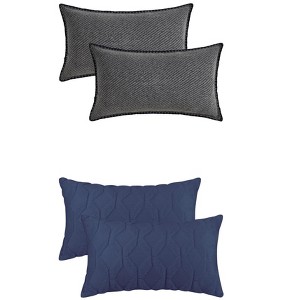 REGALWOVEN 4 Pcs Soft Decorative Throw Pillow Covers for Home Sofa Bench - 1 of 4