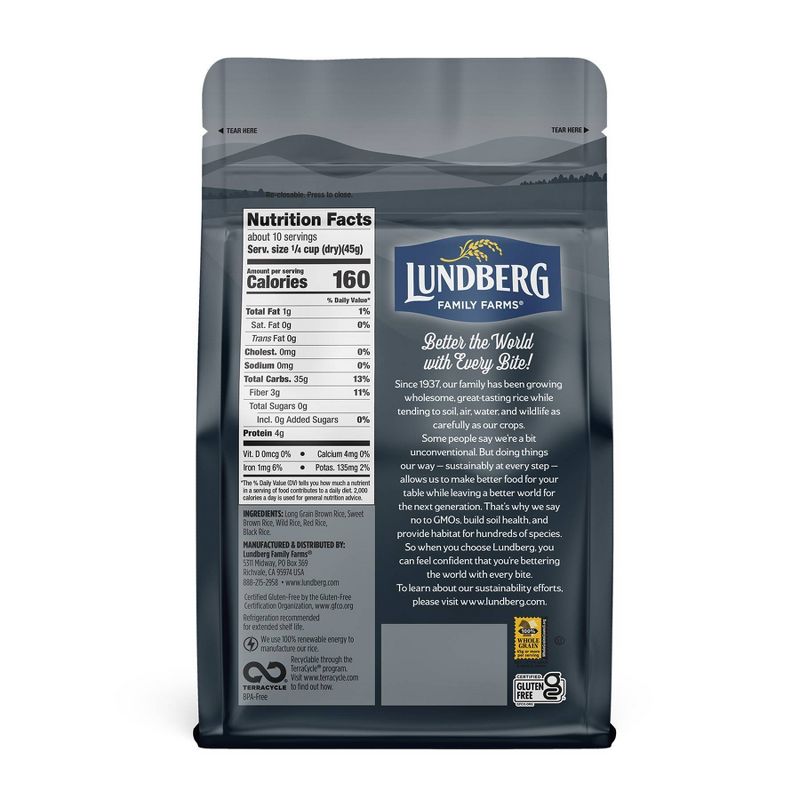 Lundberg Wild Blend Whole Grain, Brown and Wild Rice - 16oz, 3 of 7