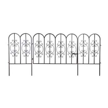 Plow & Hearth Montebello Iron Garden Fencing with Gate