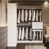 FUFU&GAGA Contemporary White Elegant and Spacious Wardrobe - A Perfect Blend of Style and Utility for Your Bedroom - 3 of 4
