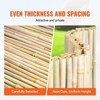 VEVOR Natural Rolled Bamboo Fence, Eco-Friendly Bamboo Privacy Fence 4 ft H x 6 ft L x 0.75 in D. , Decorative Bamboo Privacy Screen, Wood Color - 3 of 4