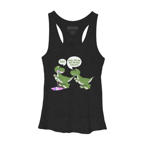 Women's Design By Humans Dude, Did You Eat Last Unicorn By ZeusSE Racerback Tank Top - image 1 of 2