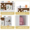 Garvee Kids Desk and Chair Set, Wooden Study Desk with Hutch, Storage Cabinet, Writing Desk-Computer Workstation for Kids Bedroom & Study Room,White - 4 of 4