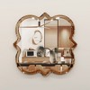24"x24" Wall Mirror, Living Room Mirror With Hooks, Clear Reflective Mirror, Large Accent Decorative Mirror - 3 of 4