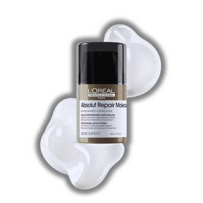 L'Oreal Professionnel Absolut Repair Molecular Leave-In Mask | Loreal Repair 2 years of damage in one use - (1.7 oz)