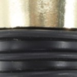 black, gold tone, clear