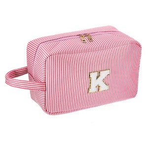 Unique Bargains Travel Personalized Make Up Bag Blue 1 Pc - 1 of 4