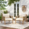 Christopher Knight Home Patsy Outdoor Rope Weave Acacia Wood Club Chair with Cushions, Teak - 2 of 4