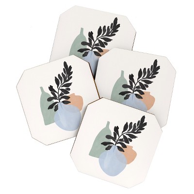 Gale Switzer Sea Glass Vases Set of 4 Coasters - Deny Designs