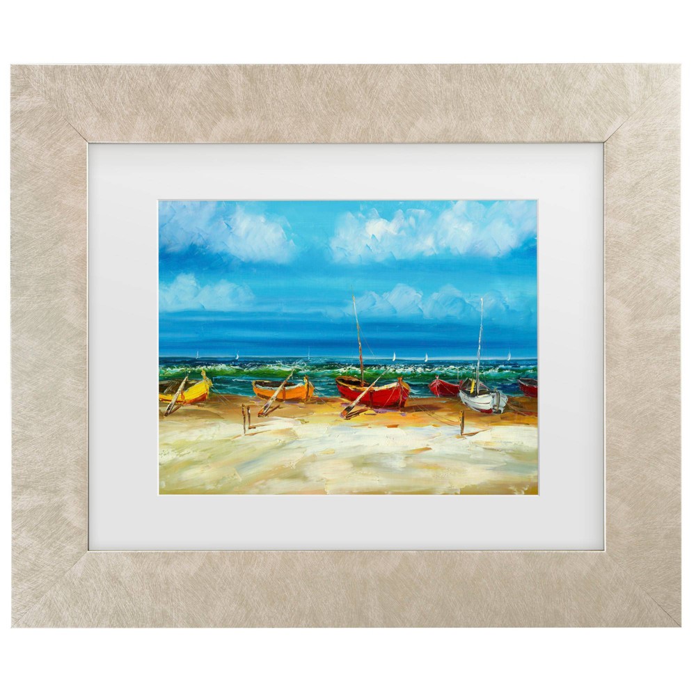 Trademark Fine Art 11"x14" Masters Fine Art Before The Storm Matted Framed Art Cream
