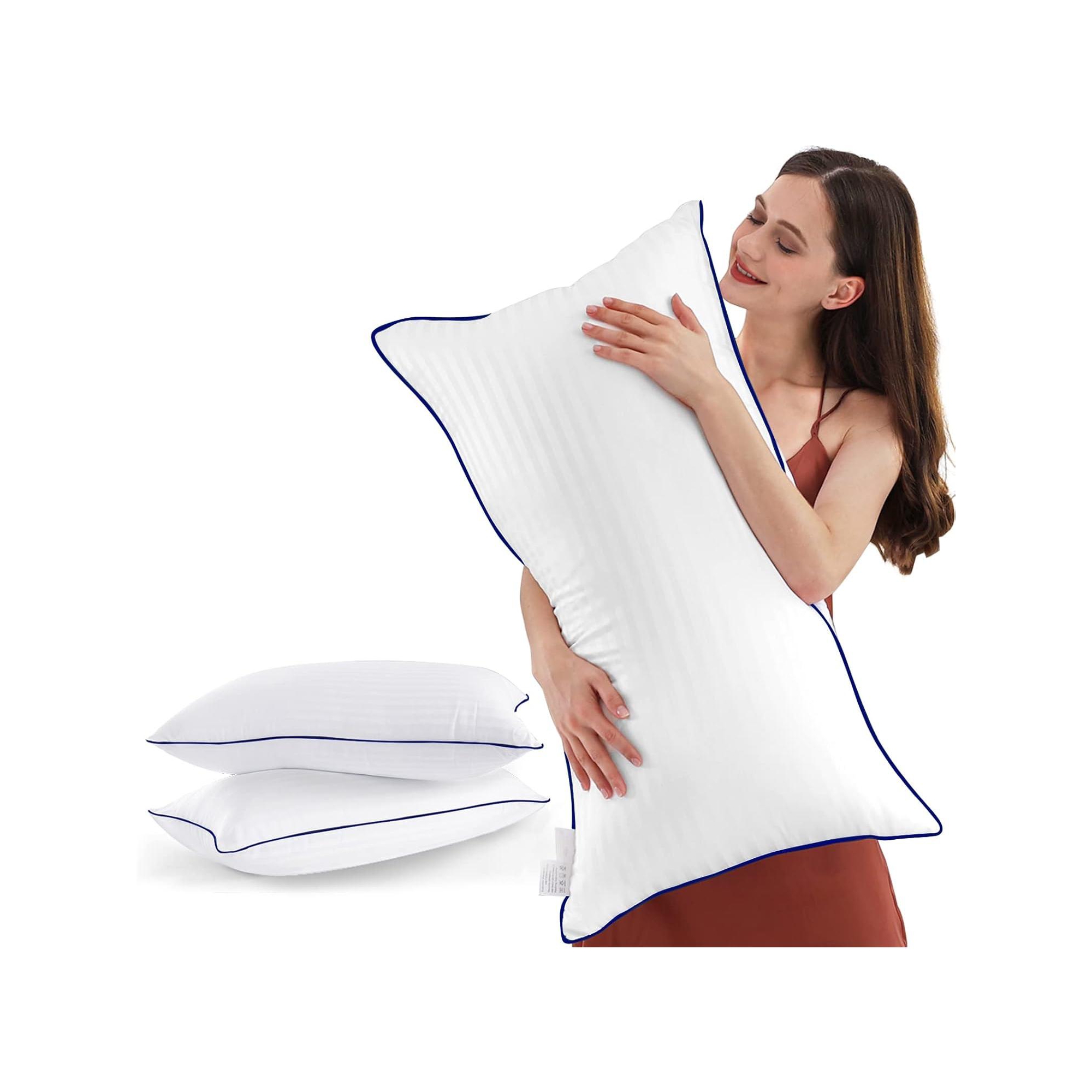 Aghana Digitals King size bed pillows set of 2, cooling down alternative filling soft down alternative filling pillows king size pillows