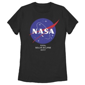 Women's NASA Classic Logo Total Solar Eclipse 2017 T-Shirt - 1 of 3