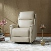 Hilario Fall 30.31 Wide Genuine Leather Swivel Rocker Recliner Deal of the day| ART OF LIVING DESIGNS - 2 of 4