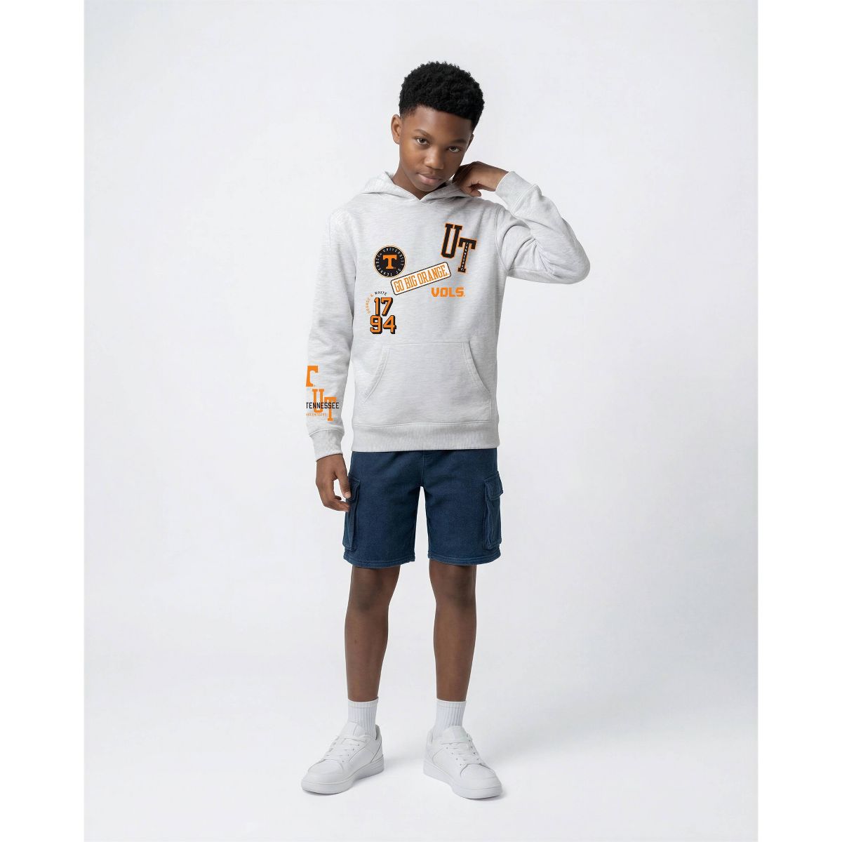 NCAA Tennessee Volunteers Champion Youth Ash Hooded Sweatshirt