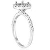 Pompeii3 1/2ct Diamond Halo Engagement Ring Setting 14K White Gold - 3 of 4