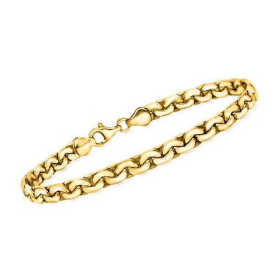 Ross-Simons 10kt Yellow Gold Link Bracelet Size 7