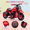 Ride-On Bubble Motorcycle for Kids, 6V Electric 3-Wheel Toy with Light, Music & Bubble Maker - 4 of 4