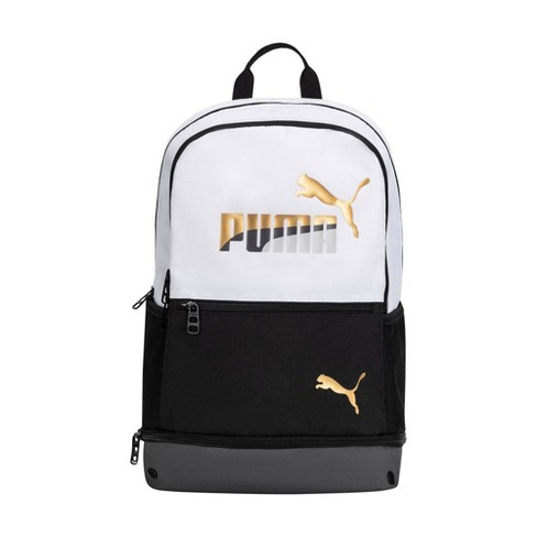 PUMA Kids Eclipse 18.5 Backpack Black White Gold