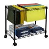 Oceanstar Portable 1-Tier Metal Rolling File Cart - 3 of 4