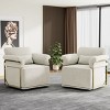 Modern Swivel Accent Chair with 360 Degree Rotation,Upholstered Armchair with Metal Legs,Accent Chair for Living Room or Office-Coolbibila - 3 of 4