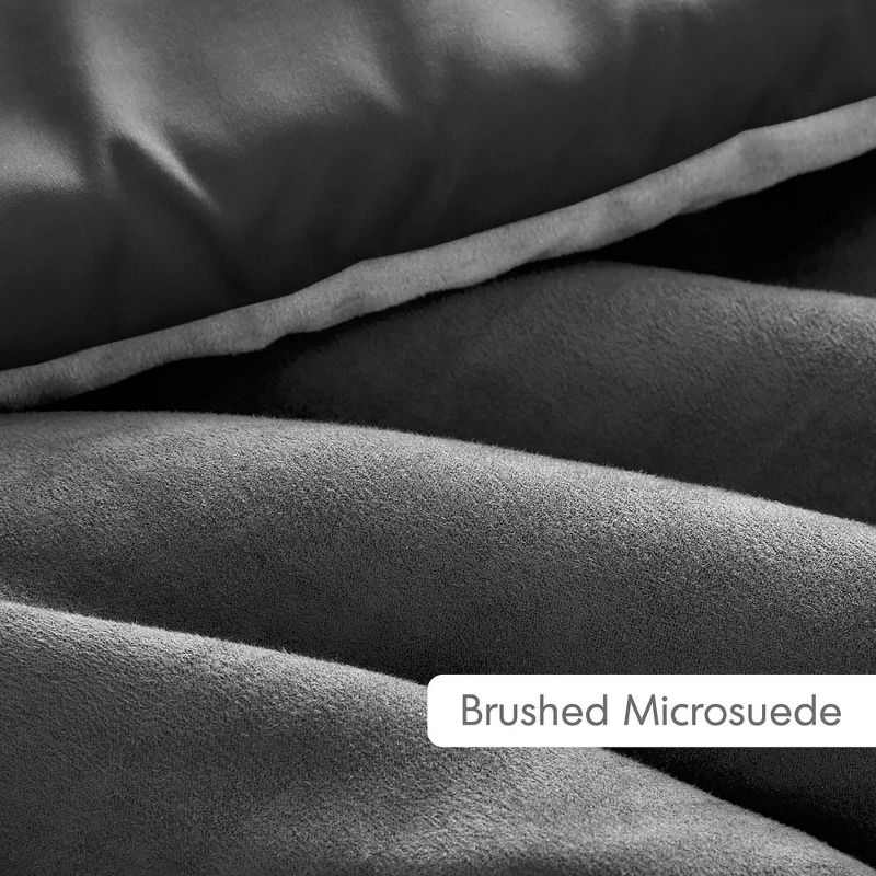Boulder Striped Microsuede Comforter Mini Set - 510 Design, 3 of 15