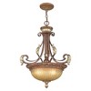 Livex Lighting Villa Verona 3 - Light Pendant in  Verona Bronze/Aged Gold Leaf - 3 of 4