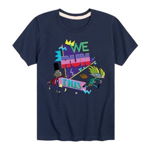 Boys' - Hey Arnold! - Retro Arnold and Gerald Short Sleeve Graphic T-Shirt - 1 of 4