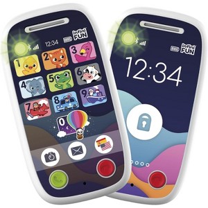 InfiniFun My First Realistic Smartphone Set, Bluetooth Touch Toy Phones, 2-Pack, Ages 12 mo+ - 1 of 1