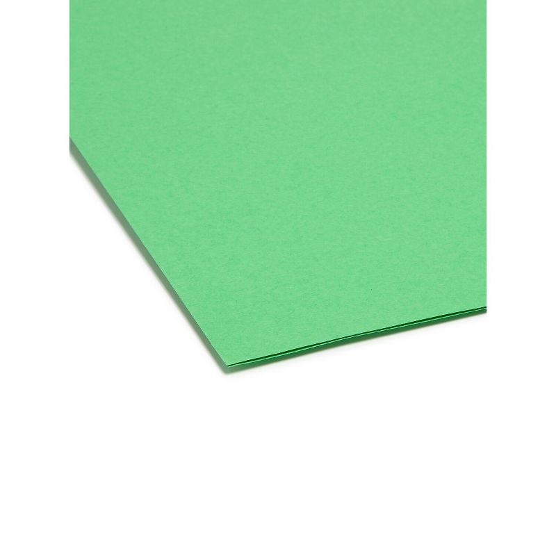 Smead SuperTab Colored File Folders 1/3 Cut Letter Green 100/Box 11985, 4 of 6