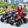 Costway 6V Toddler Ride On Electric Car ATV with Lights & Music & USB Port Storage Box Toy Car Red/Blue/Khaki/Green/Pink - 4 of 4