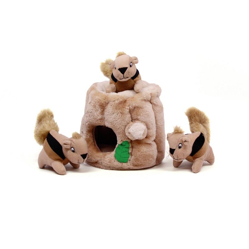 Outward Hound Hide-A-Squirrel Puzzle Plush Dog Toy, 4 of 5