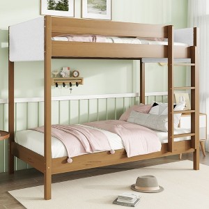 NicBex Triple Full Bunk Bed with Full Length Guardrail,Loft Bed with 2 Built-in Ladders,Modern Bunk Beds,Noise Reduced Bunk Beds for Bedroom - 1 of 4
