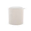 LumiSource Tray Nesting Ottoman Set Fabric/Natural Wood - 4 of 4