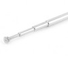 Unique Bargains Stainless Steel 4 Section Telescopic Portable FM AM Radio Aerial Antenna 25cm Silver Tone Black 1 Pc - 2 of 4
