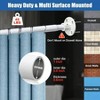 Adjustable Shower Curtain Rod 28 to 76 Inch Heavy Duty White for Bathroom Closet Doorway Balcony and Laundry Room - 4 of 4