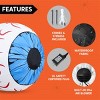 Joyfy 2 Packs 3FT Halloween Inflatable Decoration, Glowing Large Eyeballs Inflatable with LEDs for Halloween Party Yard Garden Lawn Outdoor Decoration - 4 of 4