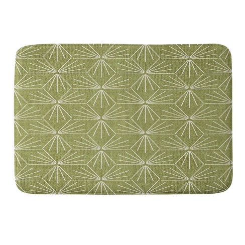 Deny Designs Holli Zollinger Sun Tile Green Memory Foam Bath Mat : Target