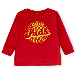 The Juniper Shop Cool Kids Club Checkered Toddler Long Sleeve Tee - 1 of 4