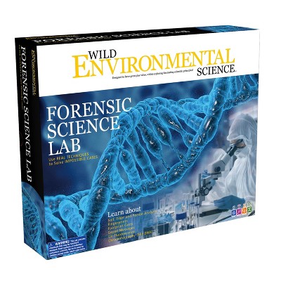 Ages 8+ Analyze DNA Science Crime Scene Investigation Match Fingerprints WILD Forensic Science Kit Find Secret Messages and More!
