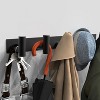 Attop Black Hat and Coat Wall Mount Rack 5 Hooks for Robes, Bags, Keys, and Towels Bathroom Towel Hanger Organizer (1 Pack) - 4 of 4