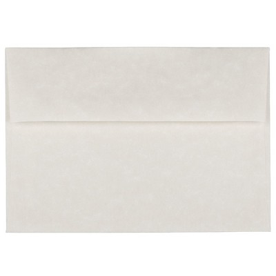 JAM Paper A7 Parchment Invitation Envelopes 5.25 x 7.25 White Recycled 12672