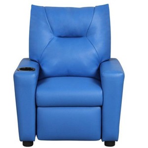 HOMLUX 23"W Kids Recliner Chair with Cup Holder & Footrest - 1 of 4