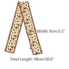 INSPIRE CHIC Women's Leopard Contrast Color Skinny Long Hair Ribbon Scarves 1Pc - 3 of 4