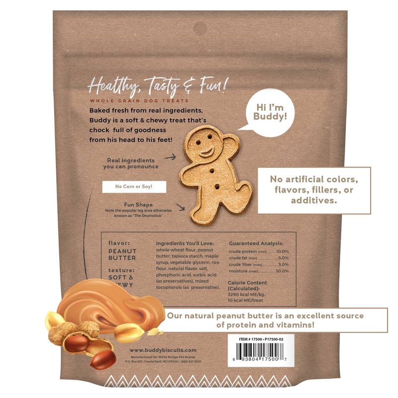 Buddy Biscuits Peanut Butter Soft and Chewy Dog Treats, 2 of 9