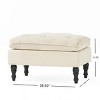 Tufted Ottoman Bench with Plush Cushion Top for Living Room Seating –3irtyhousy - 4 of 4